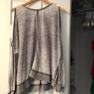 Comfy purple off shoulder top